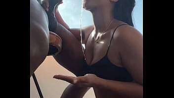 He can't stand it and his cock throbs in my