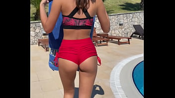 Perfect Ass fitness Teen gets facial after yoga class -