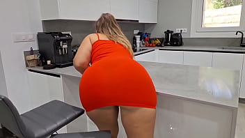 White girl with big ass and big hips gets caught