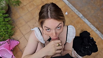 POV your girlfriend suck youu cock in spooky place