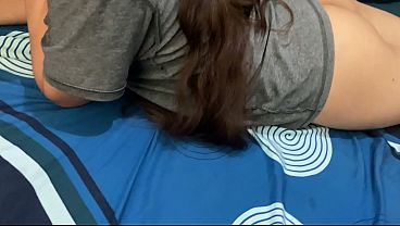 Quickie between stepbrothers. She was doing homework and they ended