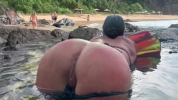 A stranger feeds my sperm to fish in front of