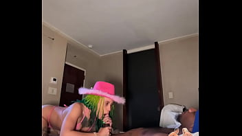 Petite Ebony Slut Got Her Throat & Pussy Stretched &