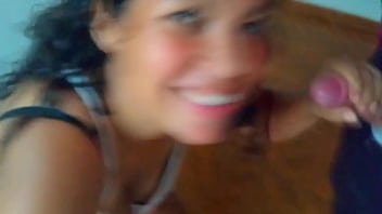 Threesome with my lover and my cuckold husband. I get