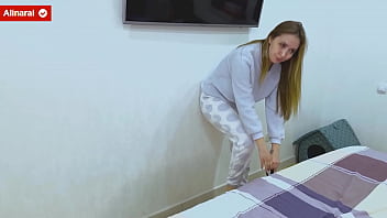 For the first time in his life, the stepson fucks