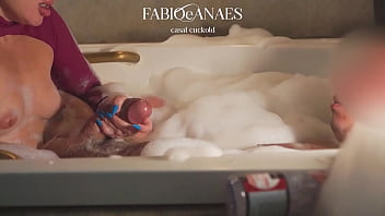 (Tesear) Slutty in the bathtub my naughty hotwife with the