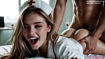 I fuck a beautiful nurse and cum in her pussy