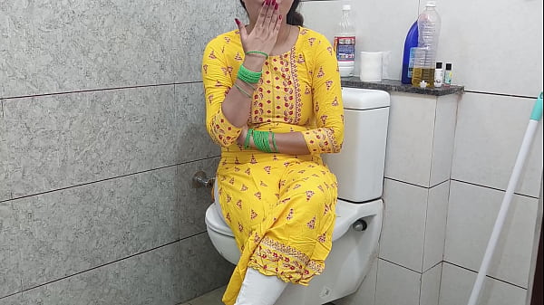 Indian hot step mother fucked step son dirty in washroom