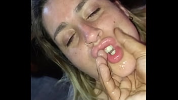 Fat slut blonde deep mouth and ass bug