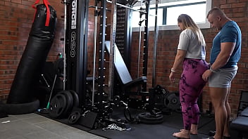 Personal Trainer Rims & Trains Big Butt MILF Client's Ass