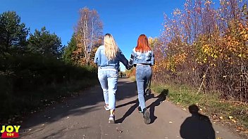 Remote Vibrators Inside Two Hot Girls - SFW Public Fun