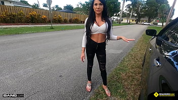 Roadside - Sexy Gianna Grey Rides Mechanics Big Cock Like