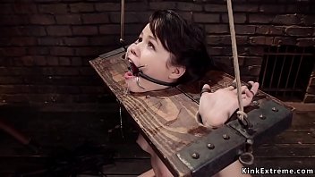 Asian spinner anal fucked in bondage