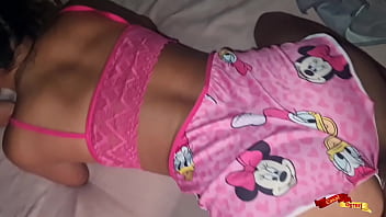 Stepdaughter seduces stepfather when they are alone