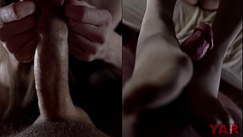 Collage of mom sucking cock and playing with the foreskin