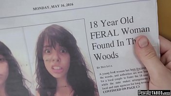 Feral teen goes for a guys cock