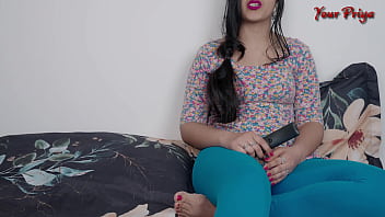 Desi hot young stepsis was happy seeing her erect penis