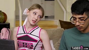 Shy virgin guy fucks the most popular teen cheerleader Melody