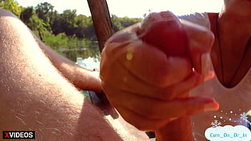 Jerking off to a stranger for money in a public