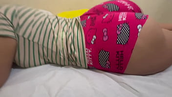 The stepdaughter enters her stepfather's room and he gets angry