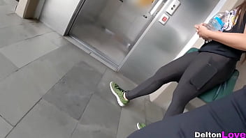 Gym partner wants cock in the public bathroom