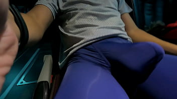 I get on a bus in my underwear and masturbate