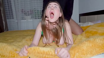 18yo Slut With Big Tits Enjoys Hard Fucking. Amateur Couple