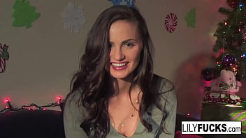 Lily tells us her horny Christmas wishes before satisfying herself