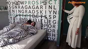 Stepmom Walks In On Step Daughter Having Sex and Joins