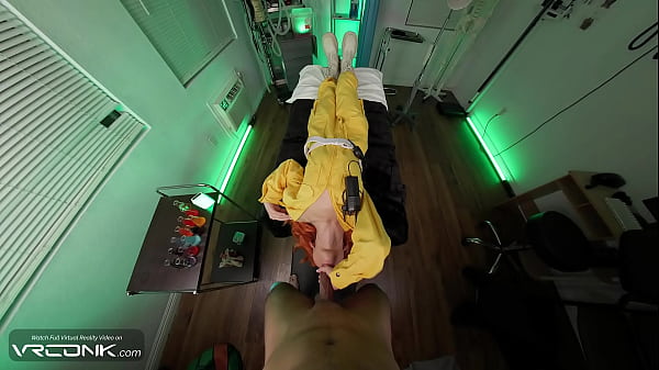 VR Conk: Redhead April O'Neil Gives Deep Reverse Blowjob And