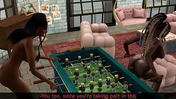 Lesbian picks up a bartender and fucks her hard in