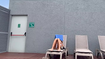 I recorded my famous influencer roommate sunbathing in brasilin thong