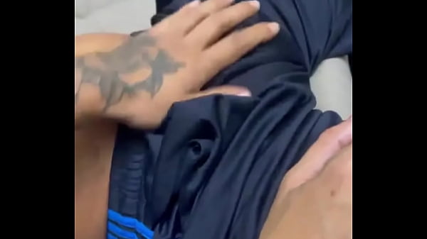 The young boy with the big dick was excited in