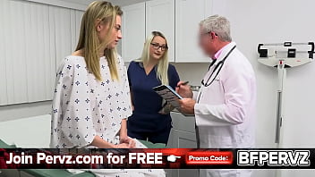 Perv Doctor and His Busty Nurse Teach Their Hot Patient