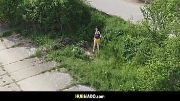 Perv guy stalking with a drone but the girl notices!