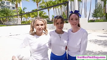  - Three teens fucked by old man and squirt