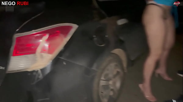 Giving it in public and cuckold jealous of the giant