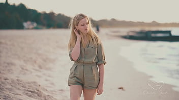 Making Out During The Beach Sunset! Charlie Forde & Olive