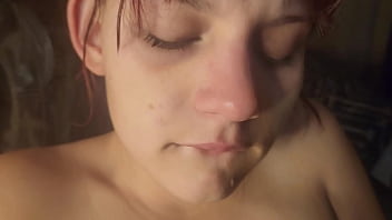 18 year old stepsis milking my cock while finger fucking