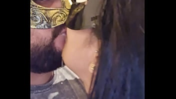 Kissing my wife with my mouth full of cum from