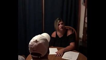 Naughty probation officer cums puts on ankle monitor - dirty