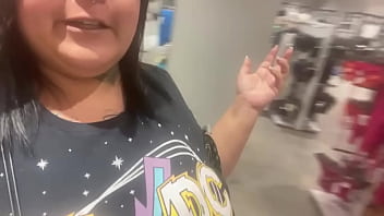 I went to the dressing room and put my dildo