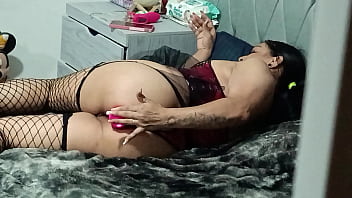 Hidden camera - my sister-in-law masturbates and offers me her