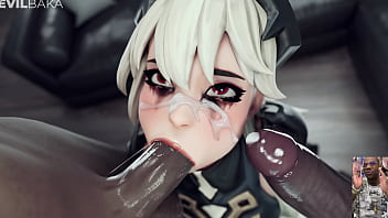 Cum Faced Tight Teen Slut Deepthroating BBC, Bald Pussy Ciri