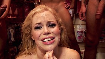 Ass Fucking Gang Bang! Blonde gets Pounded in all 3