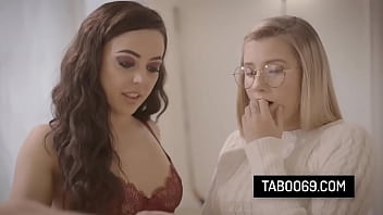 Playful teen best friends Carolina Sweets and Whitney Wright share