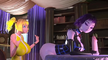 3DGSPOT - Crazy 3D Cartoon Threesome With Multiple Cocks And