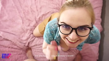 Stepmom caught me jerking off and taught me a sexual