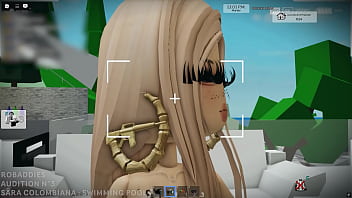 ROBADDIES - AUDITION N&deg;3 - SARA HOT COLOMBIAN GIRL GIVES