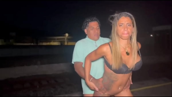 Wife having sex with a homeless man at the train